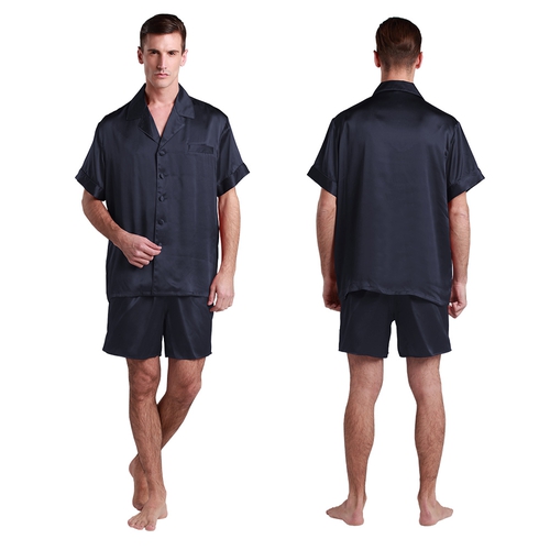 22 Momme Classic Short Silk Pajamas Set (model:2307)