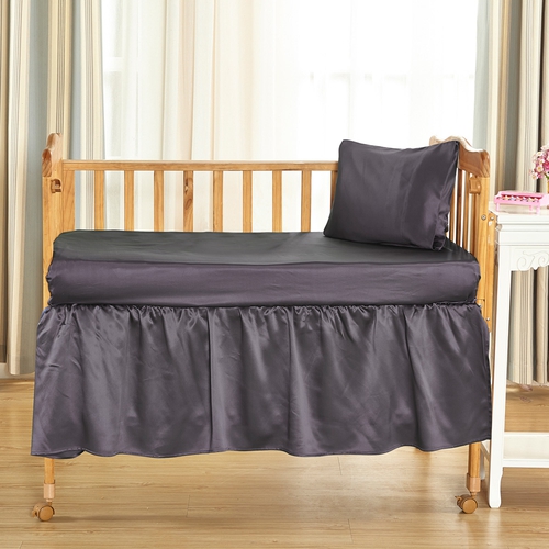 22 Momme Silk Crib Bedskirt (model:6001)