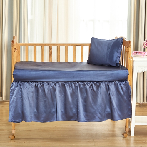 22 Momme Silk Crib Bedskirt (model:6001)