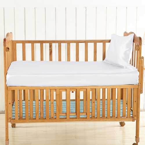 25 Momme Silk Crib Fitted Sheet (model:6014)