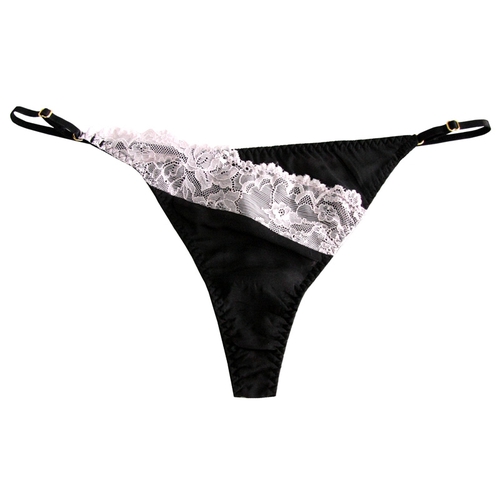 Alluring Lace Silk Thong (model:5037)