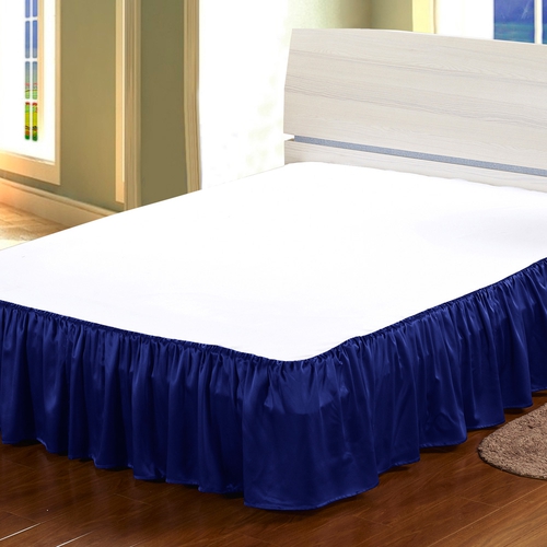 Cache Sommier en Soie 19 Momme Bleu