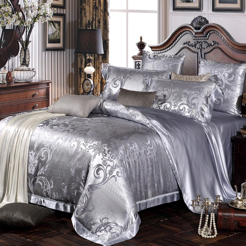 Parure de Lit en Soie Sans Couture Jacquard Darlene