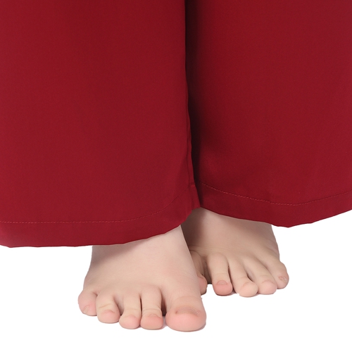 Pyjama Femme Soie 22 Momme Sans Manches GT Rouge Vineux