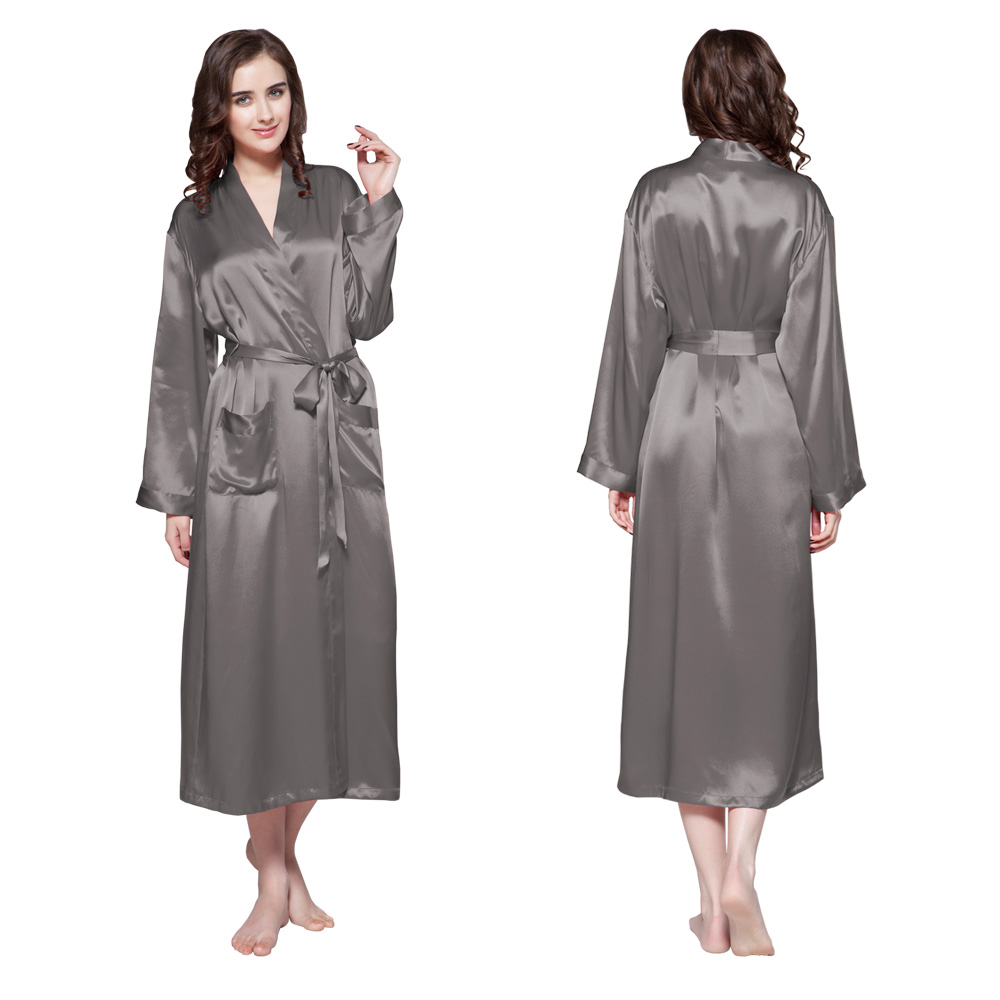 22 Momme Classic Full Length Silk Robe