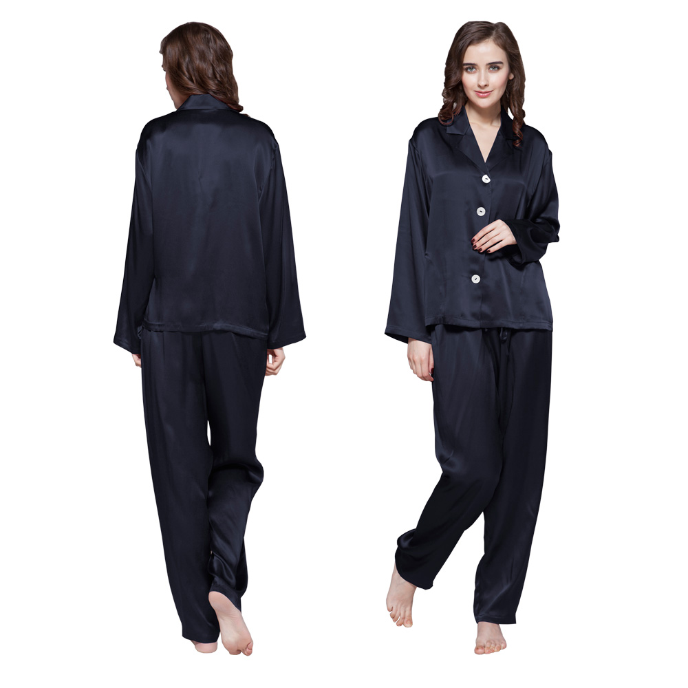 NEW LILYSILK 22 Momme Long Classic Silk Pajama Set for Women Size S-XXL 100 Silk